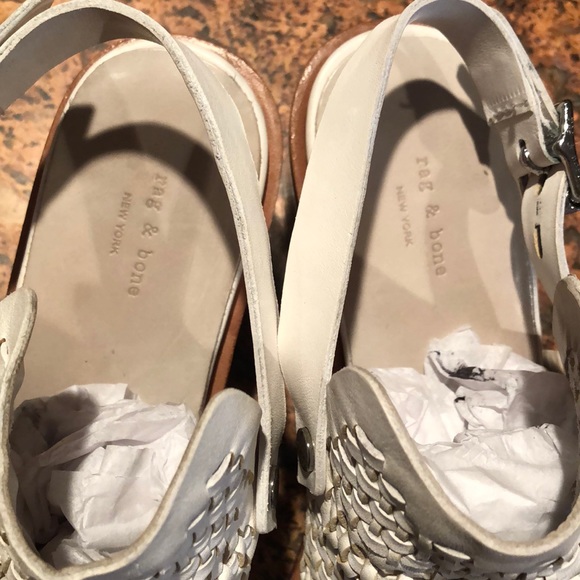 rag & bone sandal. White/cream. Size 39 - Picture 8 of 11